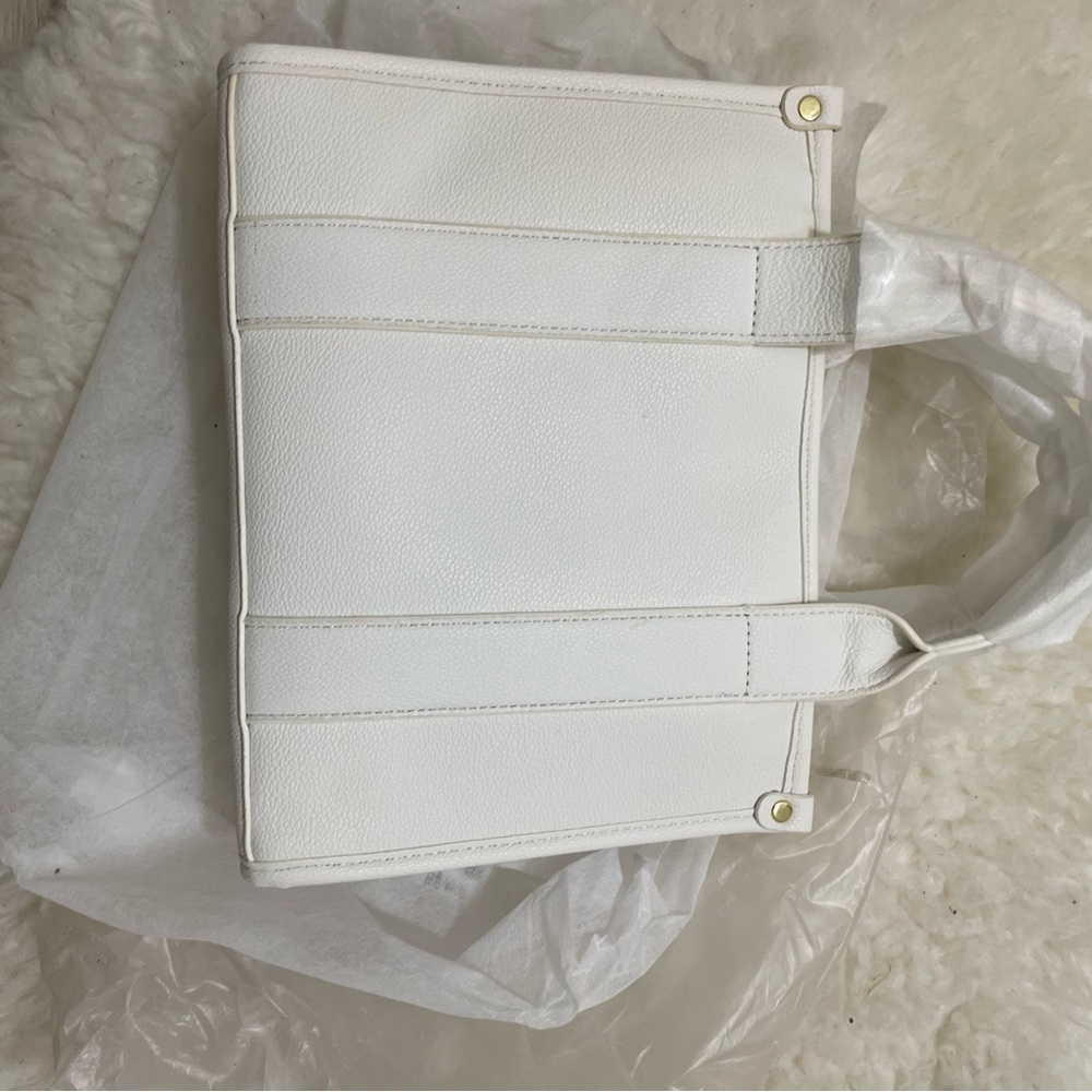Women's Iridescent Sequin White Tote - Picture 5 of 5
